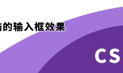 Featured image of post 纯CSS实现一个炫酷的输入框效果